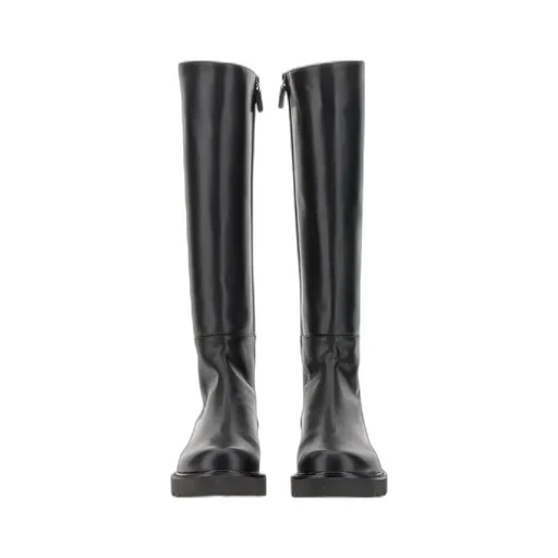 Knee-Length Leather Boots