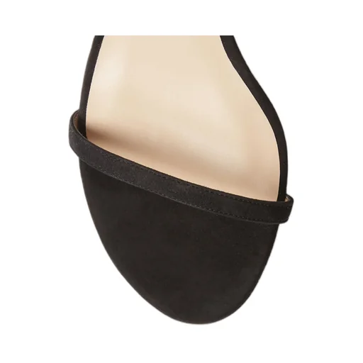 High-Heeled Sandals With Single-Loop Straps