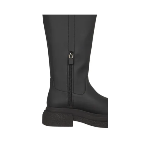 Splicing Design Knee-Length Boots