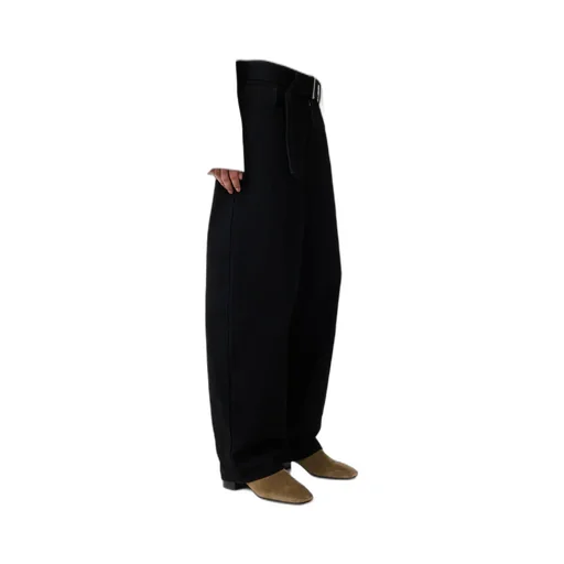 Belted Wide-Leg Pants