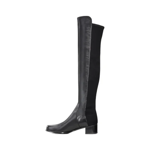 Panelled Almond Toe Boots