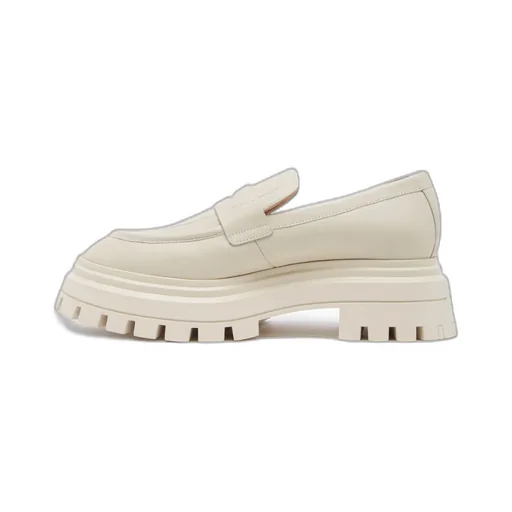Almond-Toe Leather Loafers
