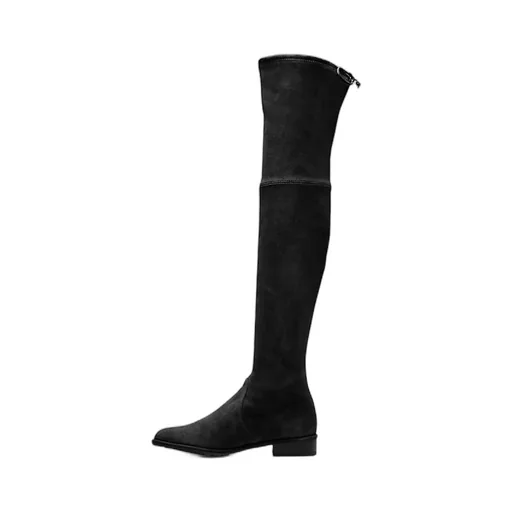 Tie-Fastened Thigh High Boots