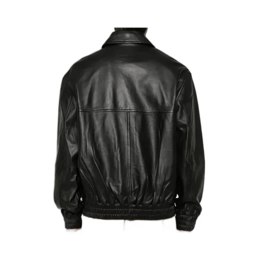 Lapel Leather Jacket