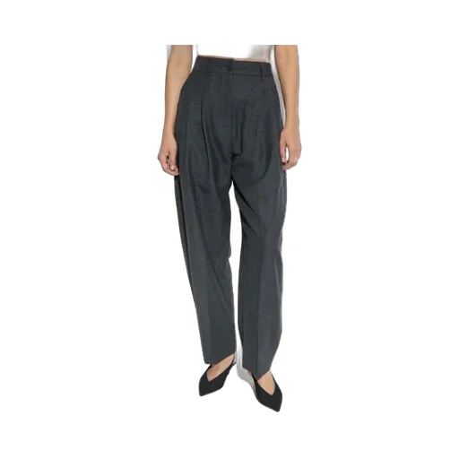 Double Pleated Wide-Leg Pants