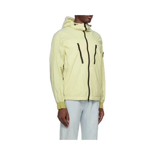 Foldable Logo Patch Zip-Up Jacket