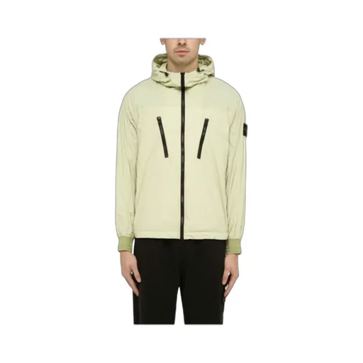Foldable Logo Patch Zip-Up Jacket