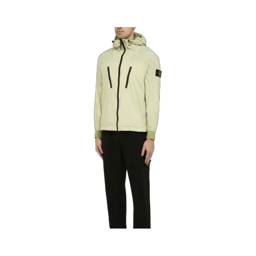 Foldable Logo Patch Zip-Up Jacket