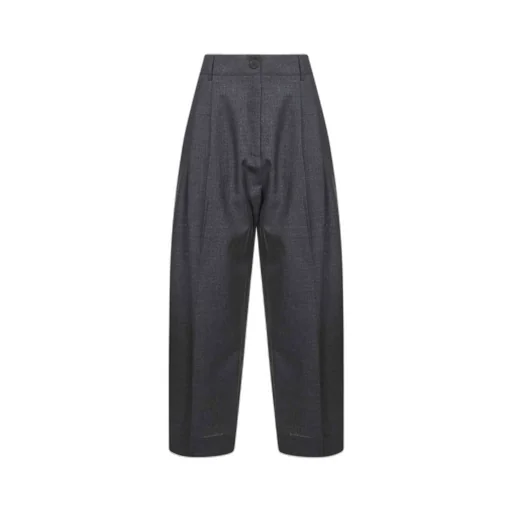 Wide-Leg Pleated Pants