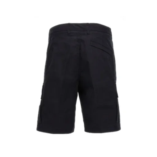 Compass-Badge Knee-Length Cargo Shorts