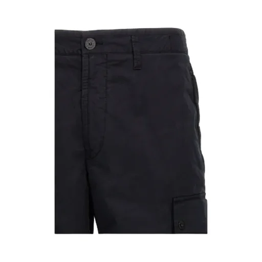 Compass-Badge Knee-Length Cargo Shorts
