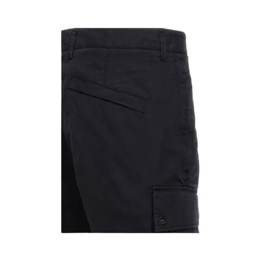 Compass-Badge Knee-Length Cargo Shorts