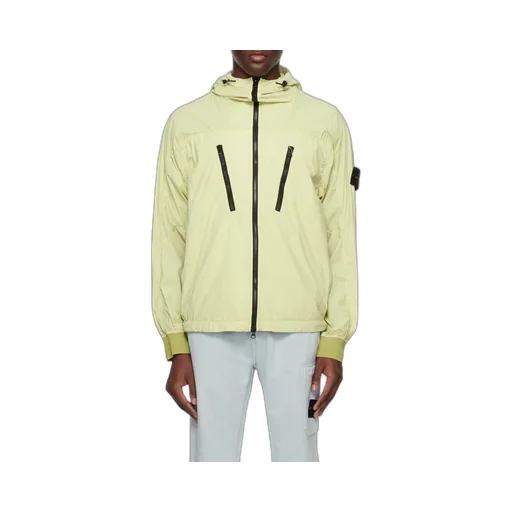 Foldable Logo Patch Zip-Up Jacket