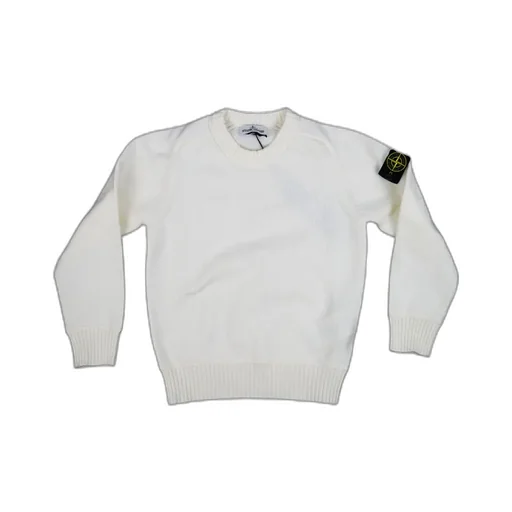 Junior Logo-Patch Crewneck Knitted Jumper