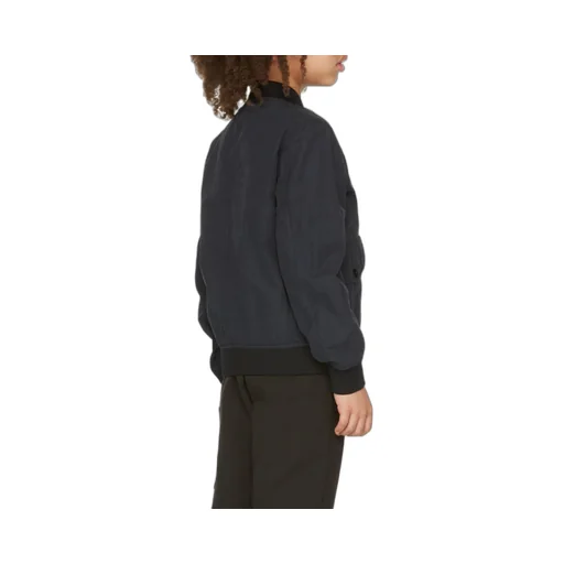 Logo Patch Zip-Up Bomber Jacket