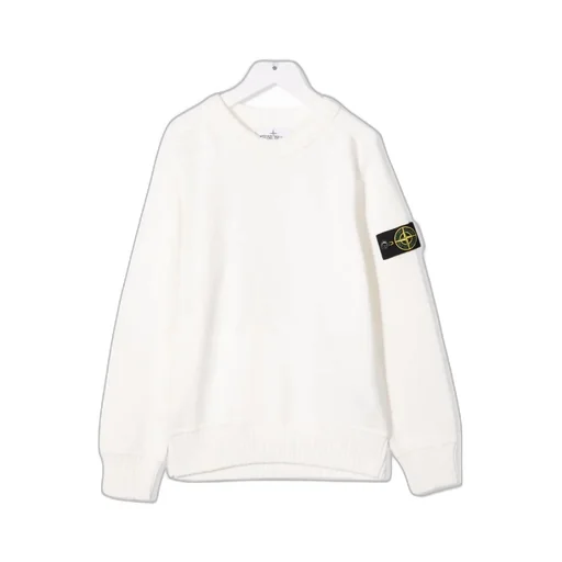 Logo-Patch Crewneck Knitted Jumper