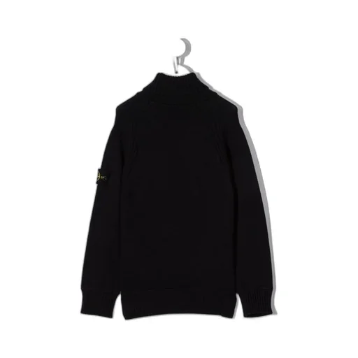 Logo Patch Roll-Neck Knitted Jumper