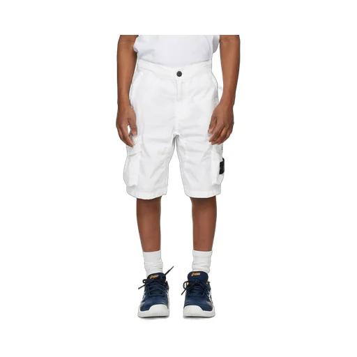 Teen Compass-Motif Multi-Pocket Cargo Shorts