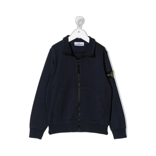 Logo Patch High-Neck Zipped Sweatshirt