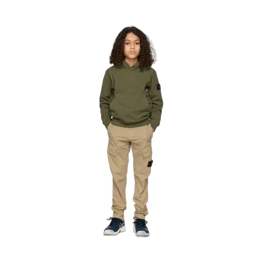 Teen Compass-Motif Cotton Cargo Trousers