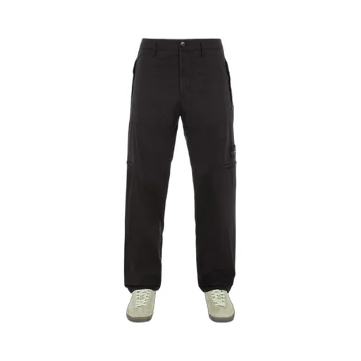 Straight-Leg Cotton Trousers