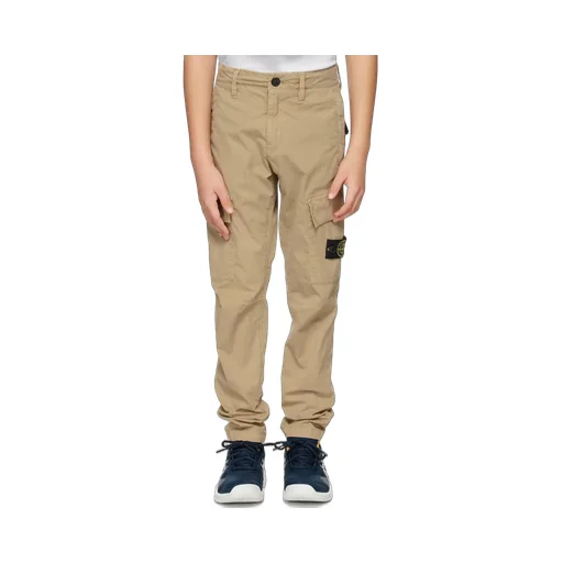 Teen Compass-Motif Cotton Cargo Trousers