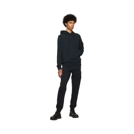 Compass-Patch Cotton Hoodie