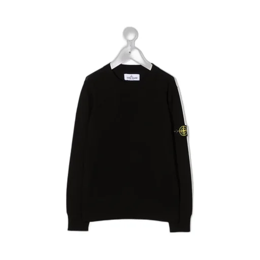 Logo-Patch Sleeve Jumper