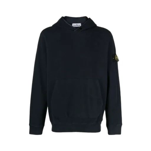 Compass-Patch Long Sleeved Hoodie