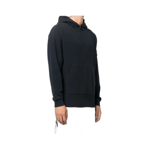 Compass-Patch Long Sleeved Hoodie