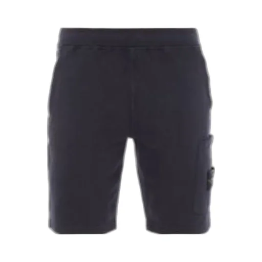 Compass-Motif Cotton Shorts