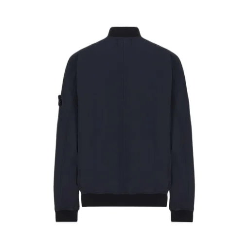 Logo Patch Zip-Up Bomber Jacket