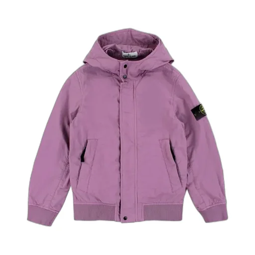 Logo Patch Hooded Jacket