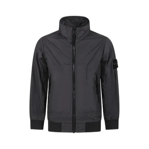 Junior Compass-Badge Zipped Bomber Jacket