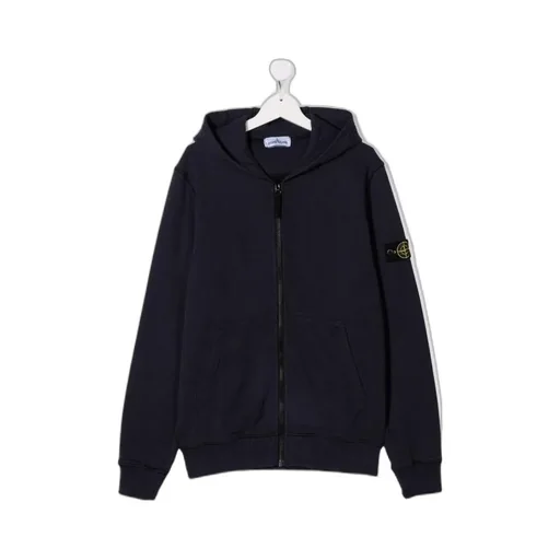 Teen Logo-Patch Zipped Hoodie