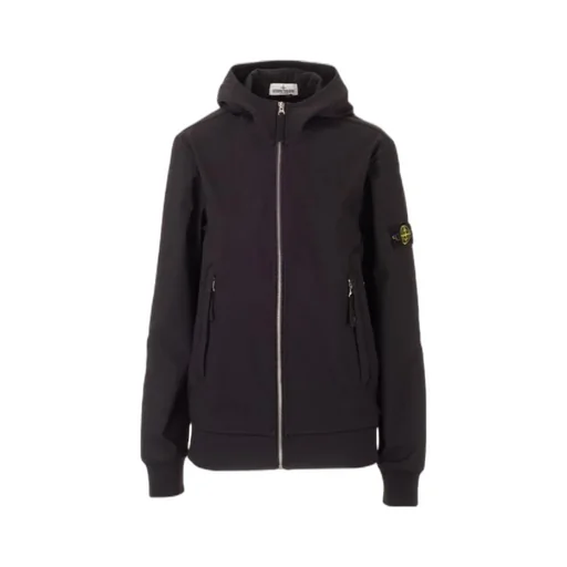 Logo Patch Hooded Jacket