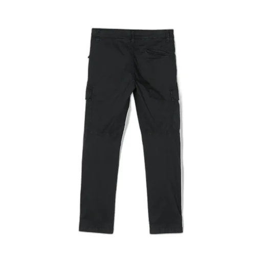 Compass-Patch Straight-Leg Cargo Trousers