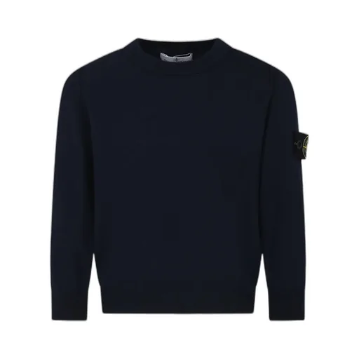 Junior Compass-Motif Crewneck Jumper