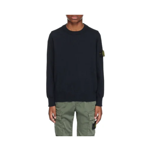 Junior Compass-Motif Crewneck Jumper