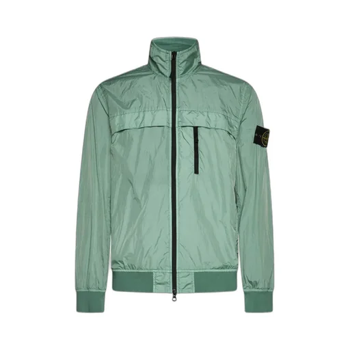 High-Neck Zipped Jacket