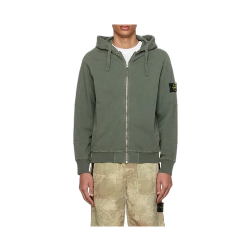 Logo Patch Zipped Hoodie