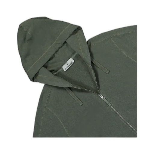 Logo Patch Zipped Hoodie
