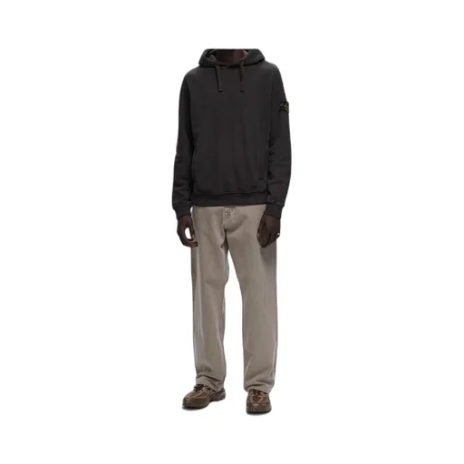 Logo Patch Drawstring Hoodie