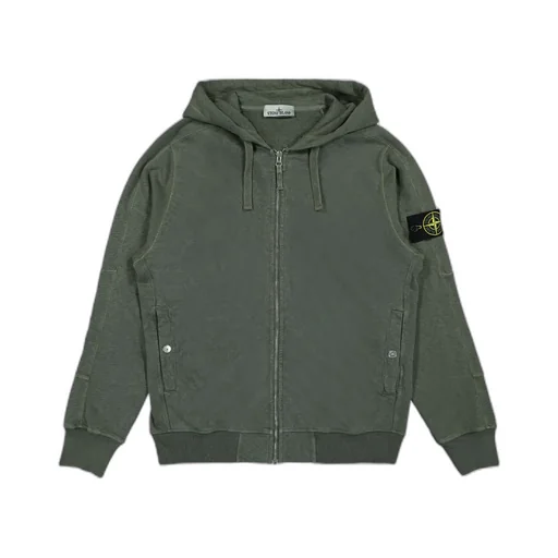 Logo Patch Zipped Hoodie