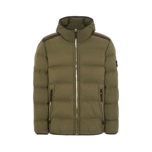 Compass Patch Zip-Up Puffer Jacket