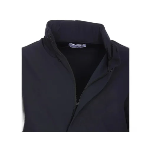 Funnel-Neck Logo Patch Jacket