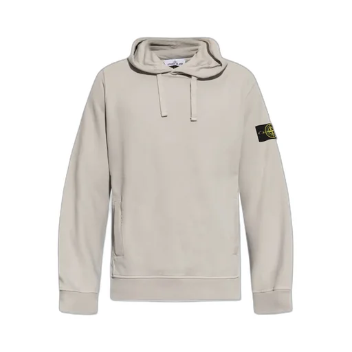 Logo Patch Drawstring Hoodie