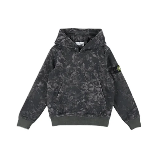 Logo Patch Tie-Dye Hoodie