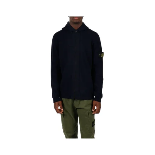 Wool-Blend Knitted Hoodie
