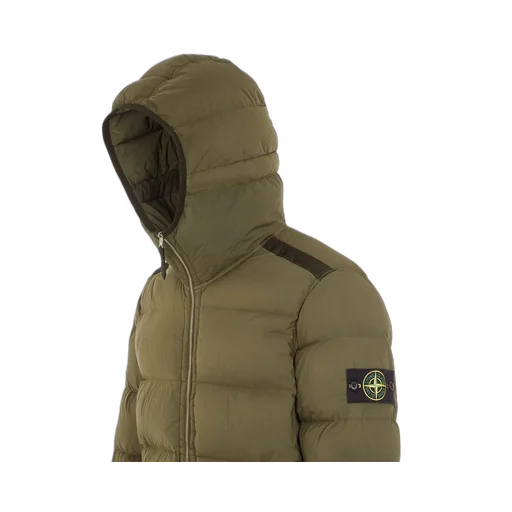 Compass Patch Zip-Up Puffer Jacket